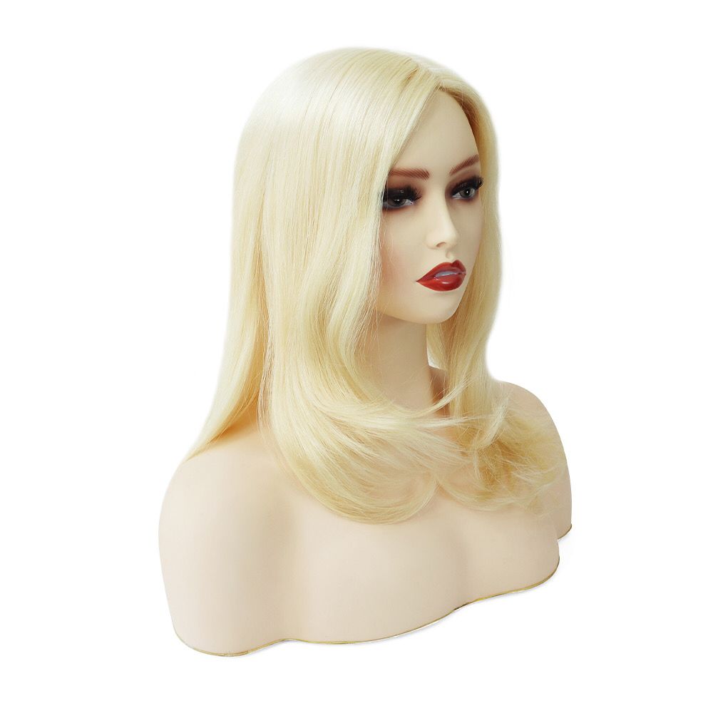 Blond hair invisible wig for women with hair loss-Tess - Image 3