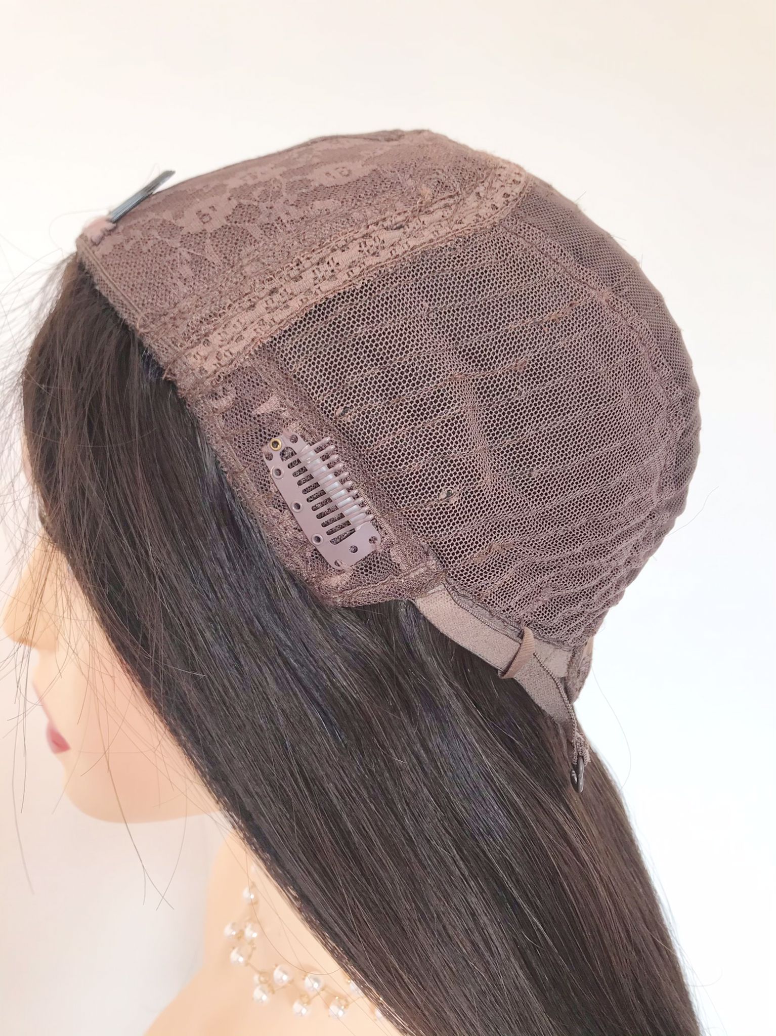 Brown european hair lace wig - Alva - Image 7