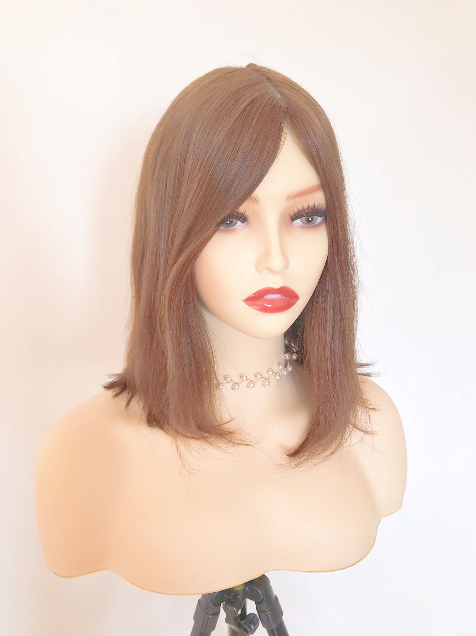 Brown european hair lace wig - Alva - Image 3