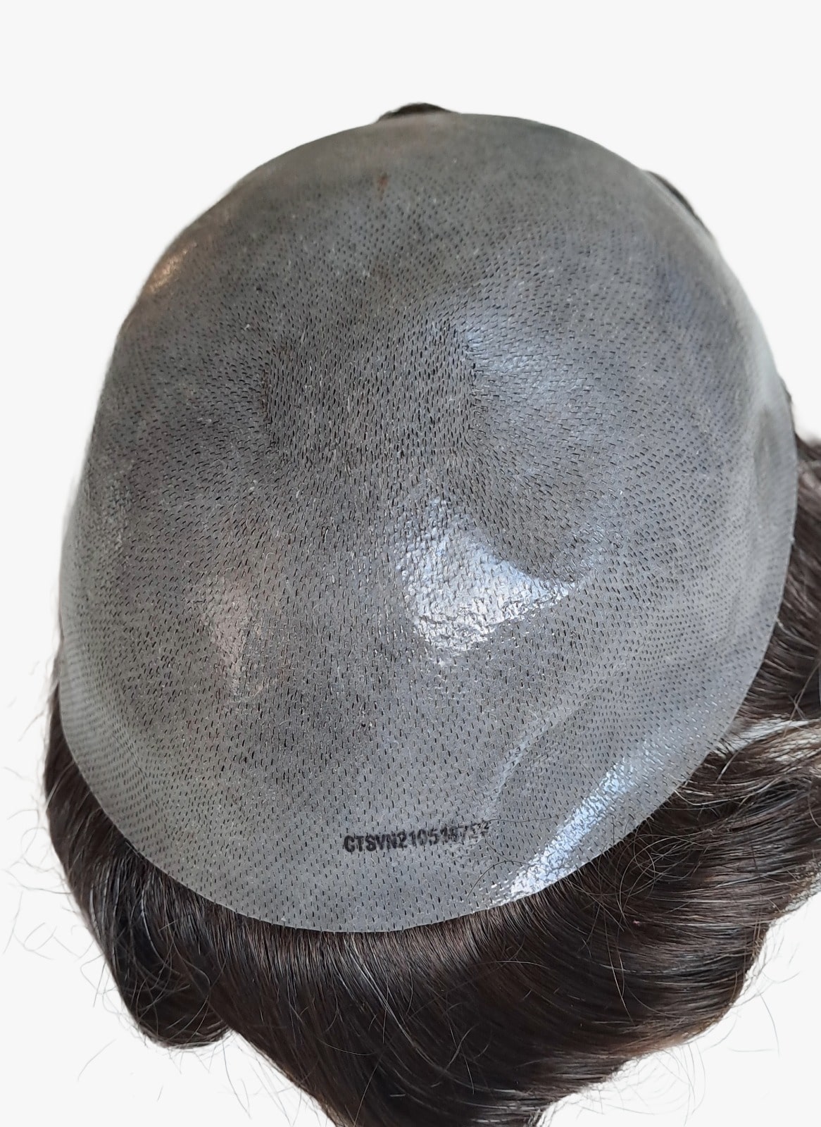 Louis- Protesi capelli marrone scuro e bianco (10%) - immagine 2
