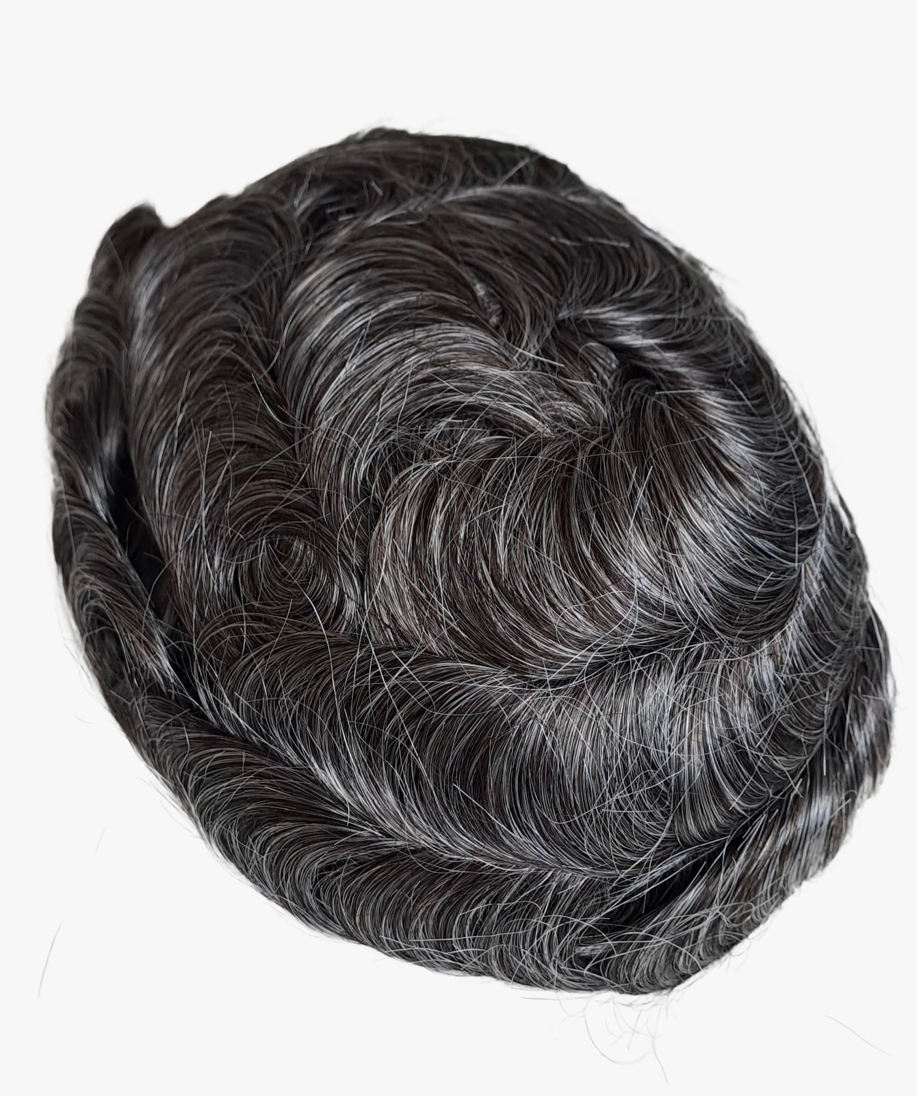 David-Men's non-surgical hair replacements with gray hair - Image 3