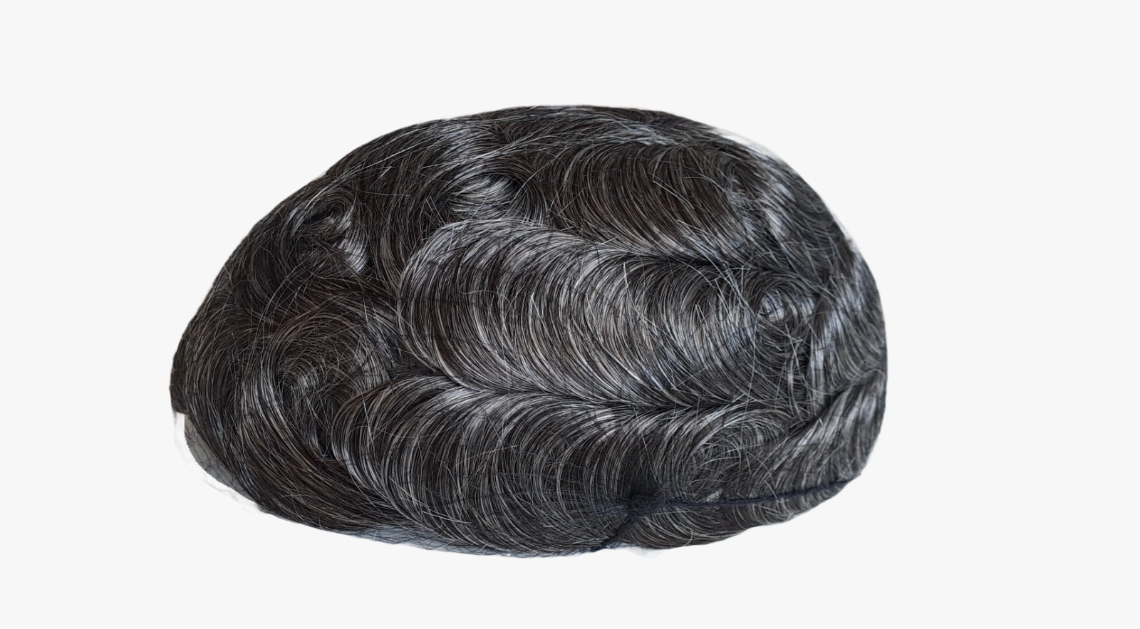 David-Men's non-surgical hair replacements with gray hair - Image 2