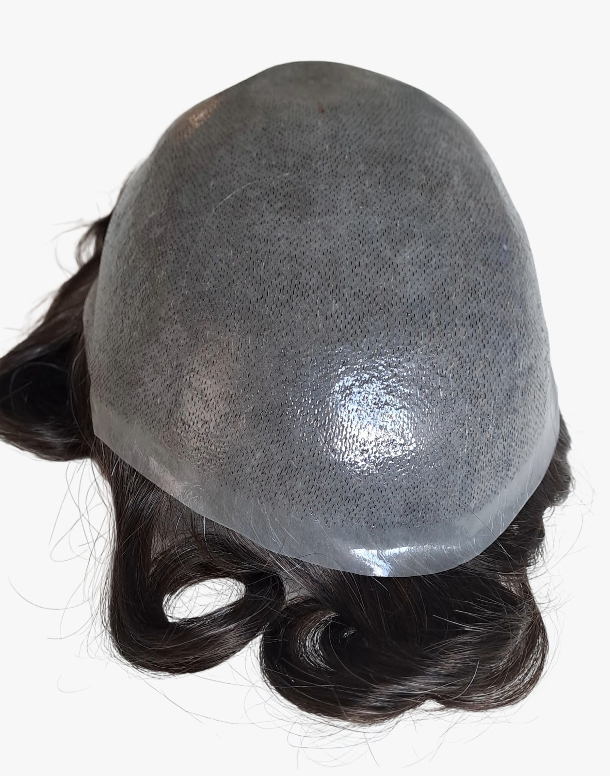 Matteo- Toupet en cheveux naturels marron foncé pour homme – Image 3