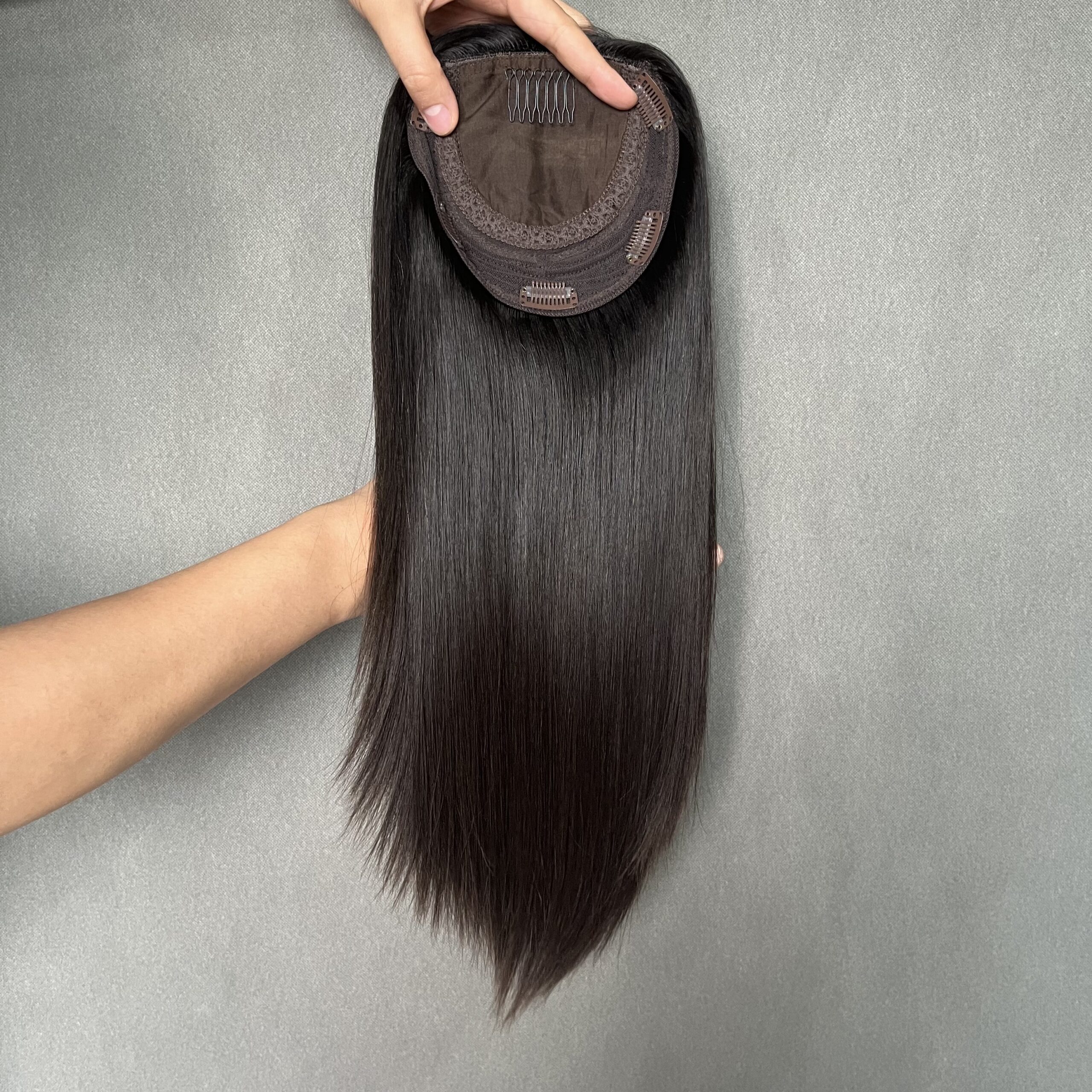 Silk top hair topper- excellent solution for hair loss