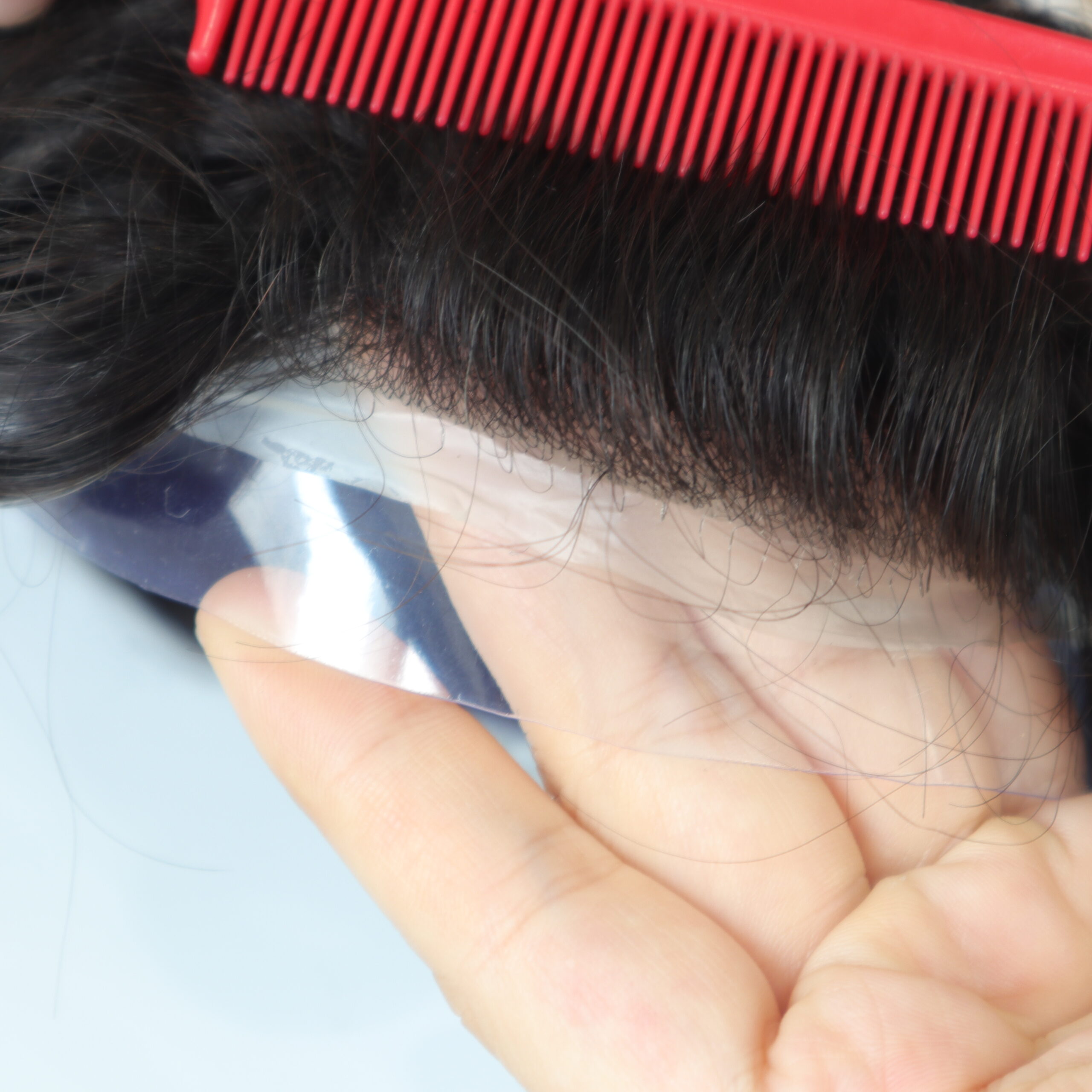 George- toupet cheveux naturels marron foncé pour homme – Image 4