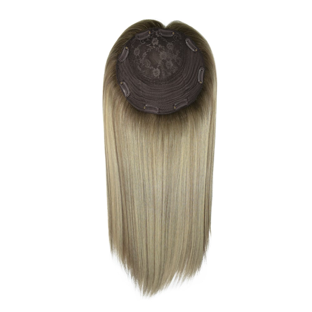 BEA- silk base human hair topper for thinning hair and hair loss - Image 11