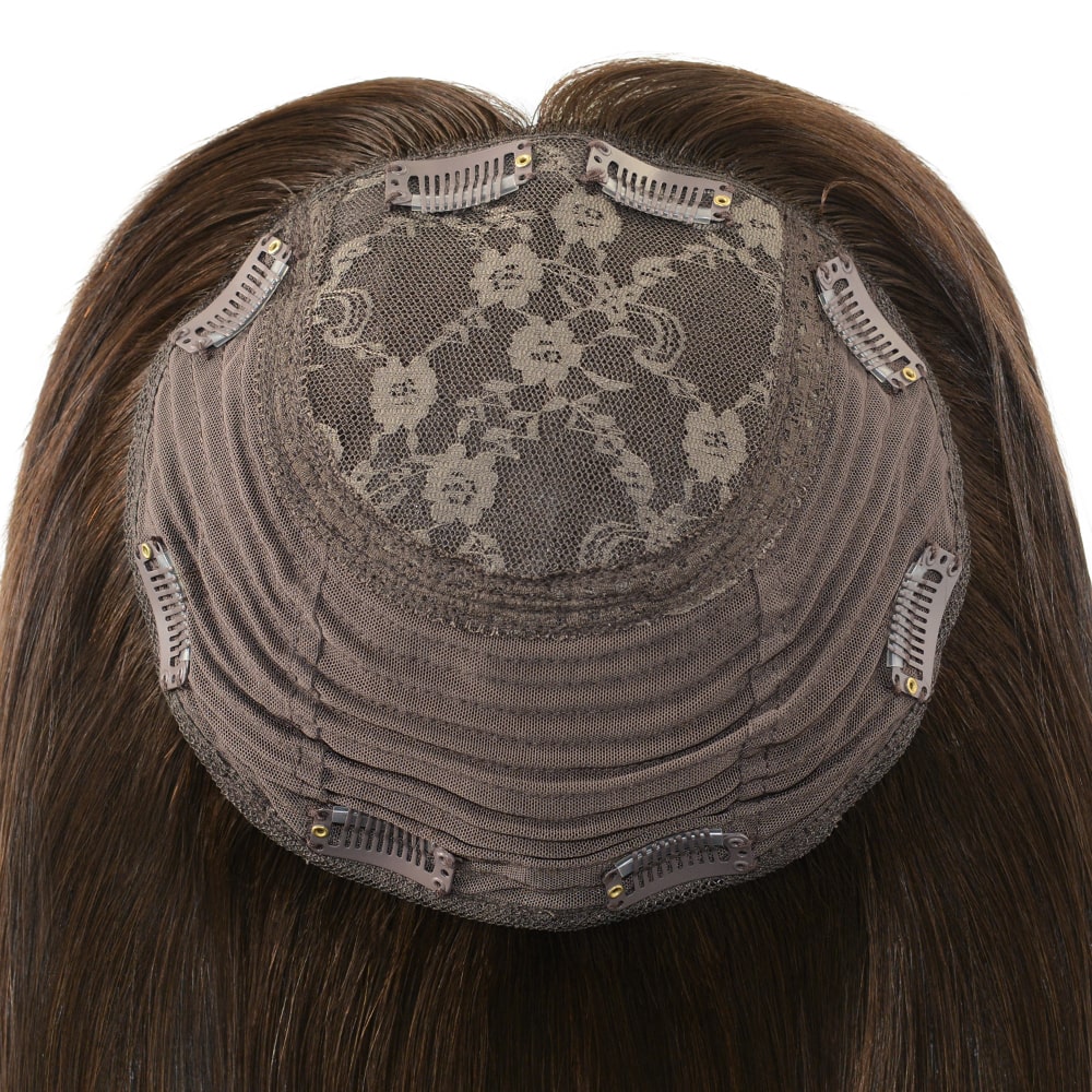 BEA- silk base human hair topper for thinning hair and hair loss - Image 3