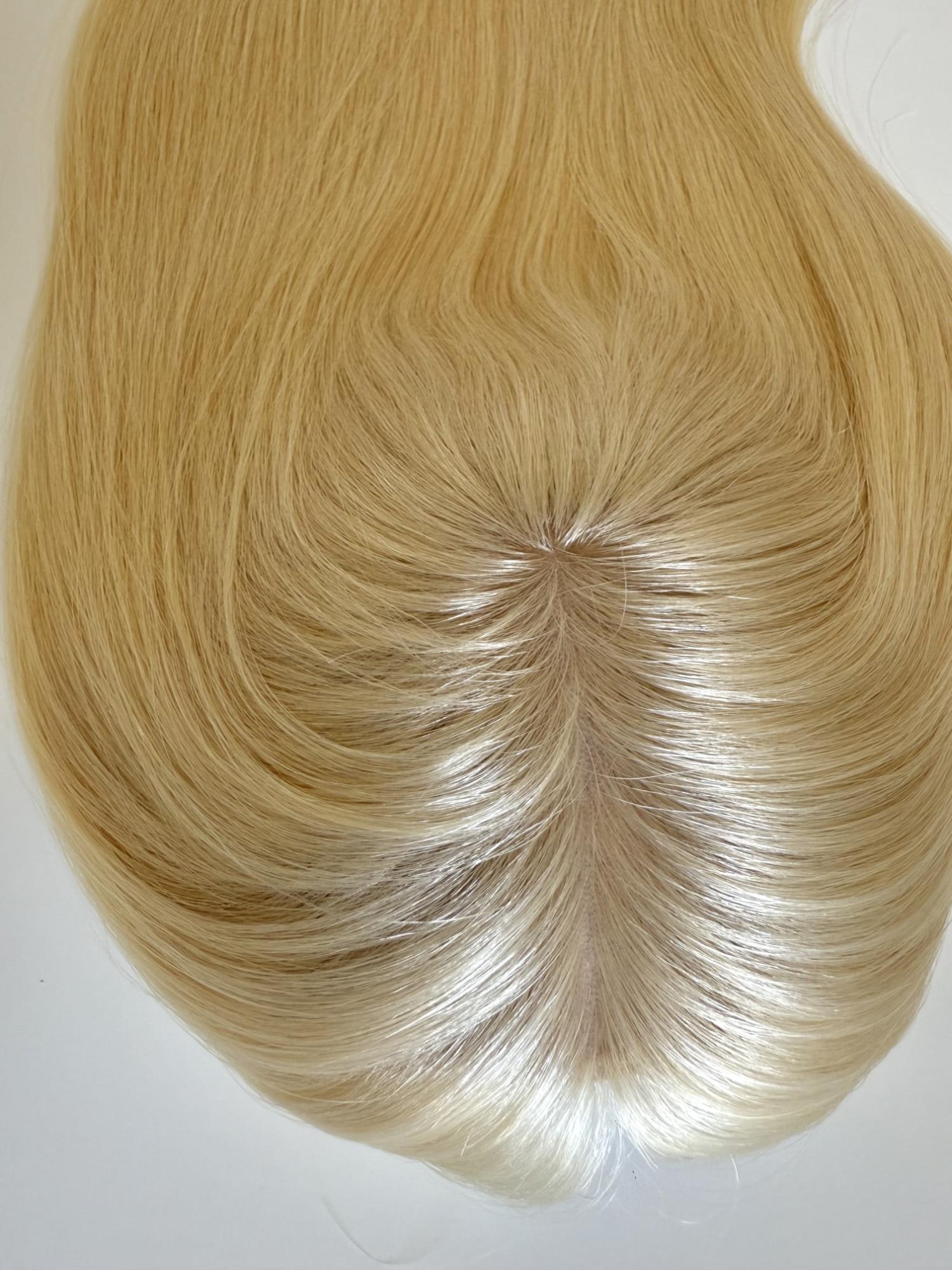ABRIL - Luxury blonde european human hair topper - Image 3