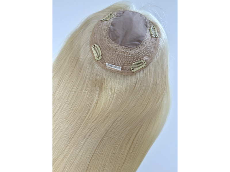 ABRIL - Luxury blonde european human hair topper - Image 7