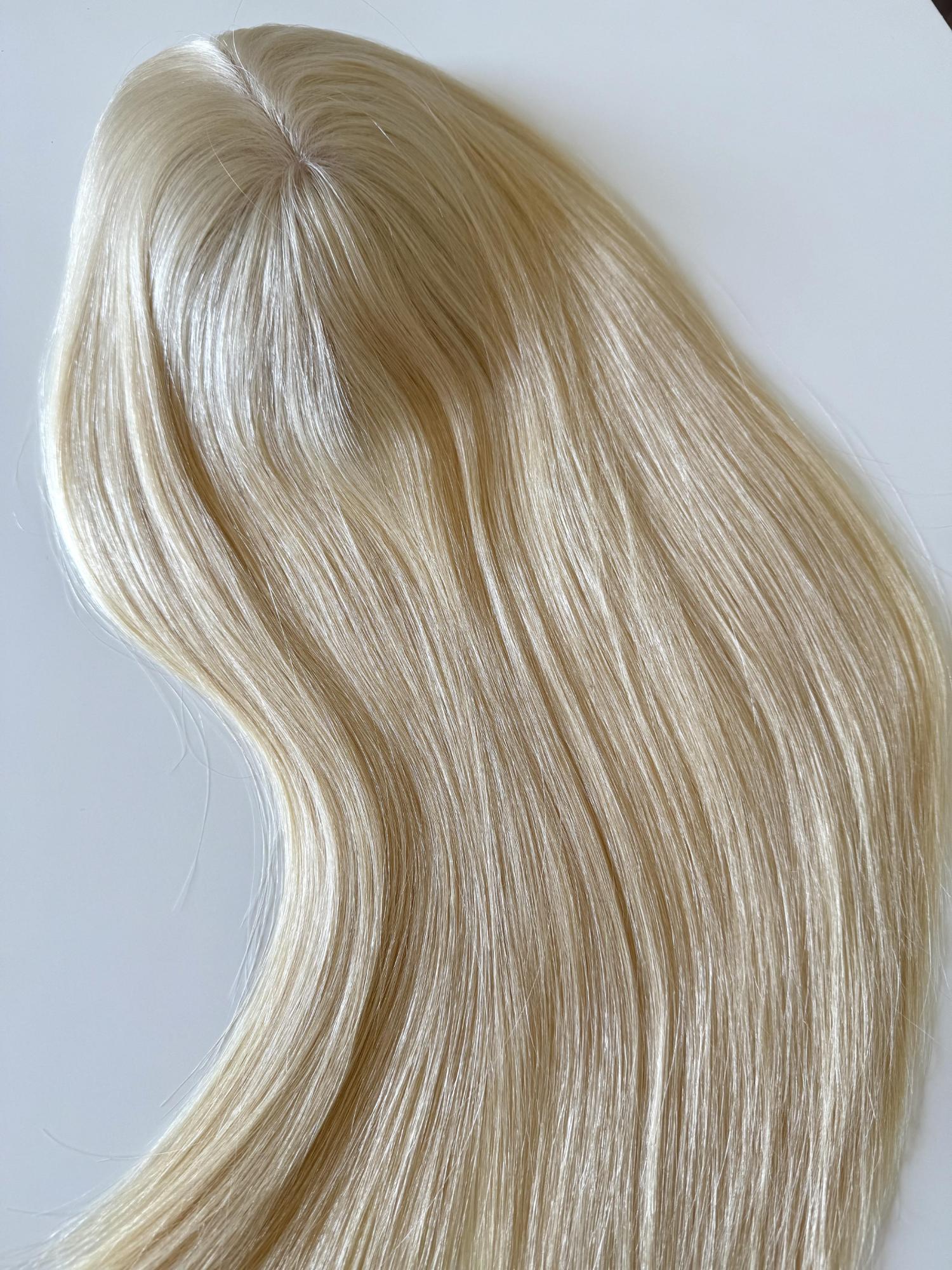 ABRIL - Luxury blonde european human hair topper - Image 6