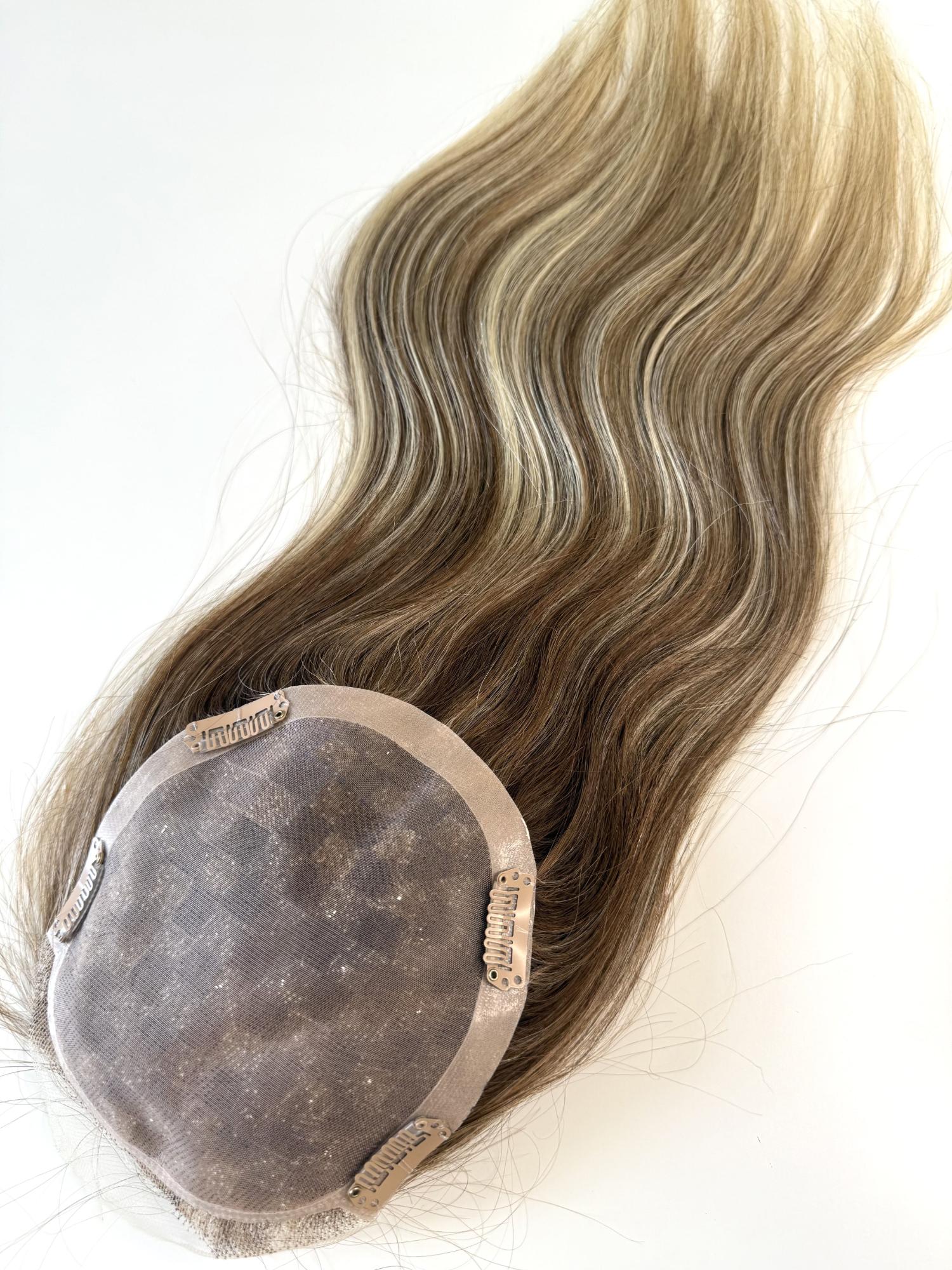 LISA- Balayage highlights human hair topper clips-in - Image 4